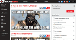 Desktop Screenshot of gamefans.com